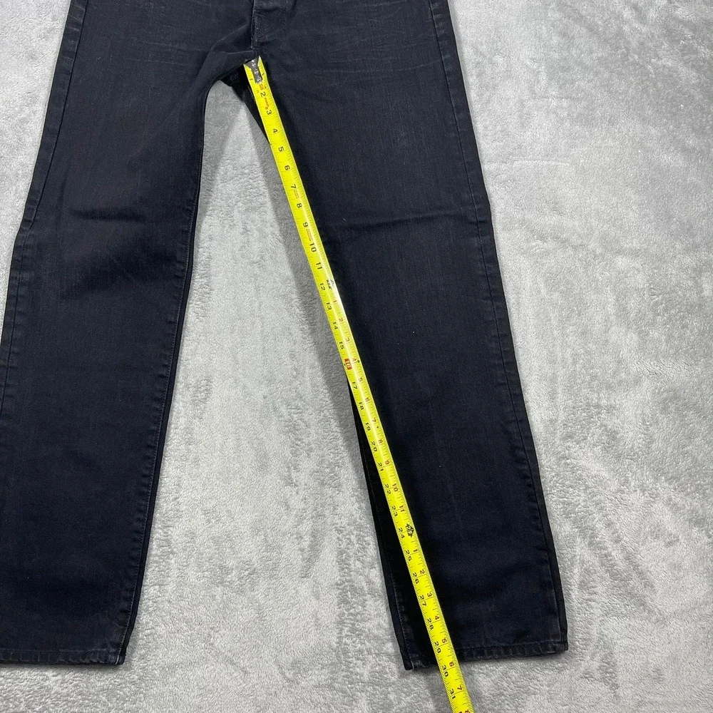 Levi's 501 Original Fit Jeans Mens 32x30*29x29.5) Black Straight Leg Button Fly